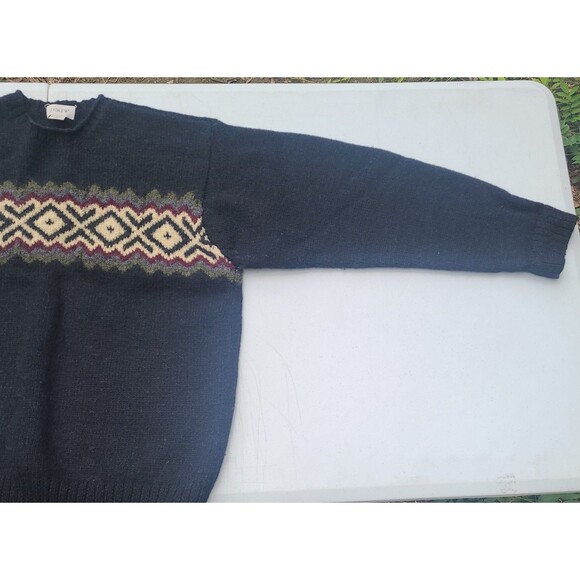Vtg J Crew Handknit Wool Sweater - Picture 7 of 11